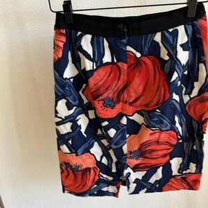 Anthropologie Floral Print Skirt – Slimming Waist & Stretchy Comfort